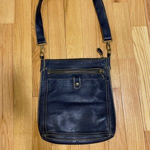 Roots Genuine Leather Navy Purse